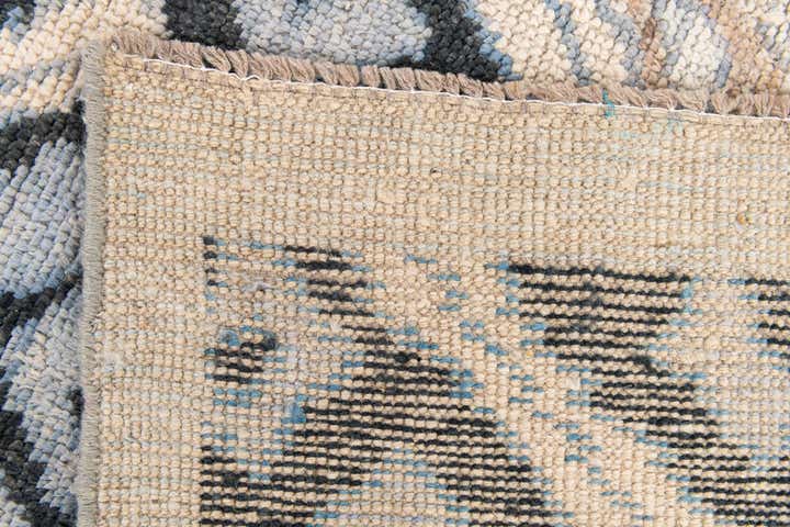 9' x 12' Hand Knotted Moroccan Wool Rug