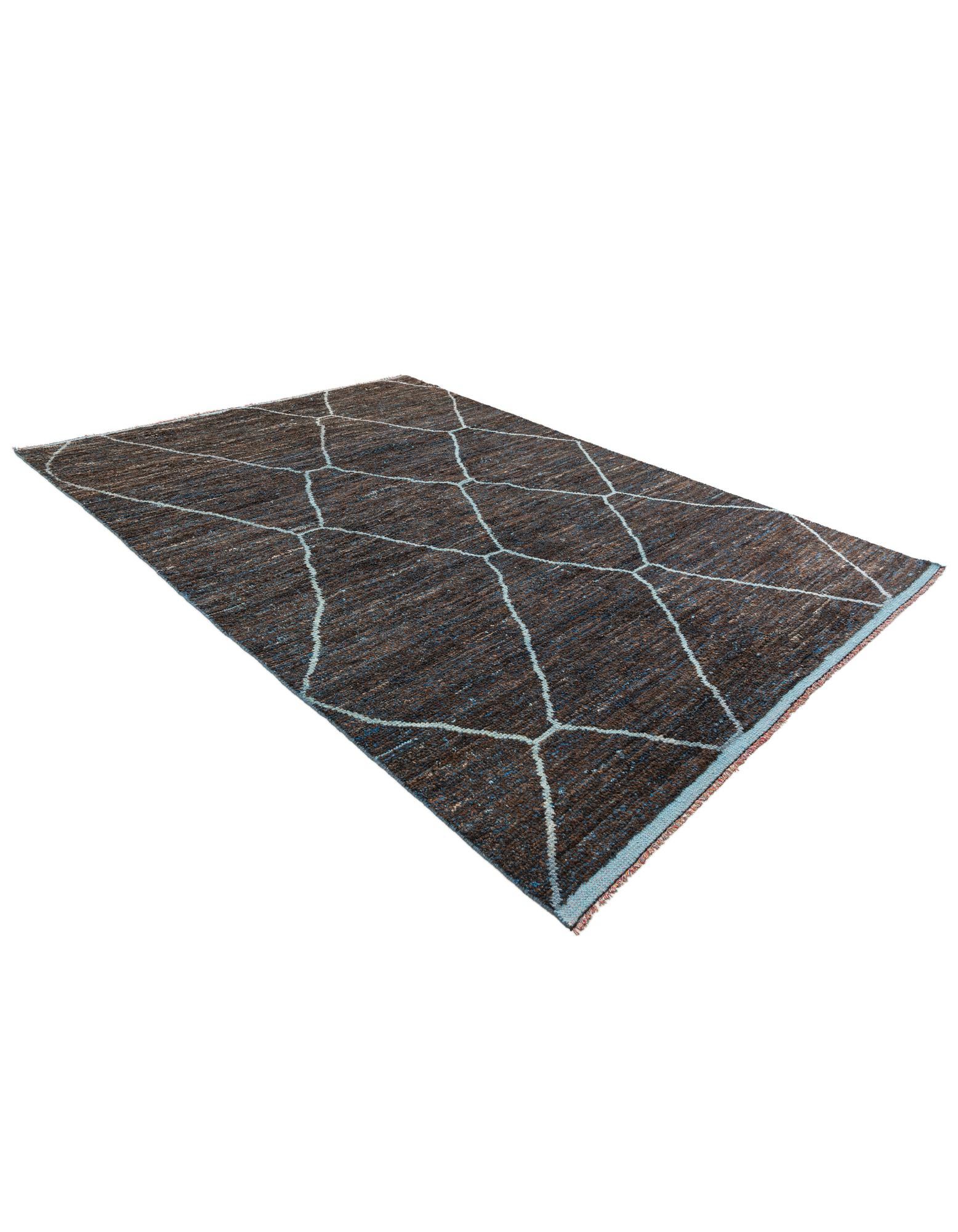 7' 9 x 10' 10 Hand Knotted Moroccan Wool Rug
