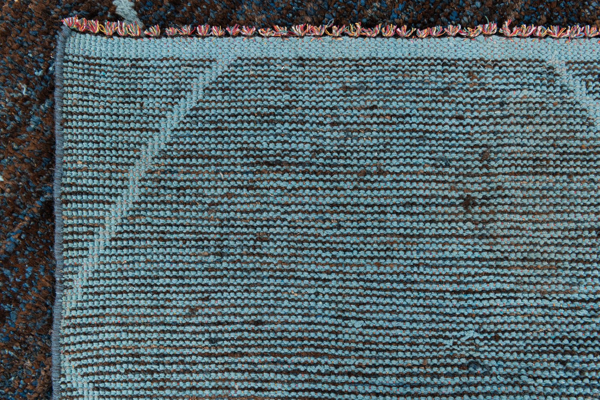 7' 9 x 10' 10 Hand Knotted Moroccan Wool Rug