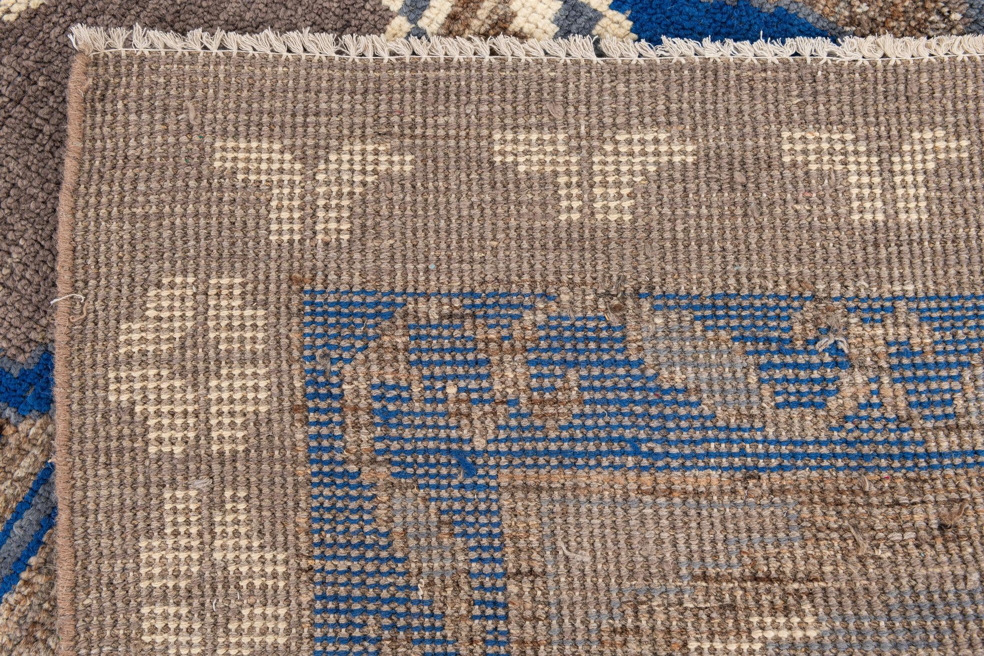 8' 3 x 10' 2 Hand Knotted Moroccan Wool Rug