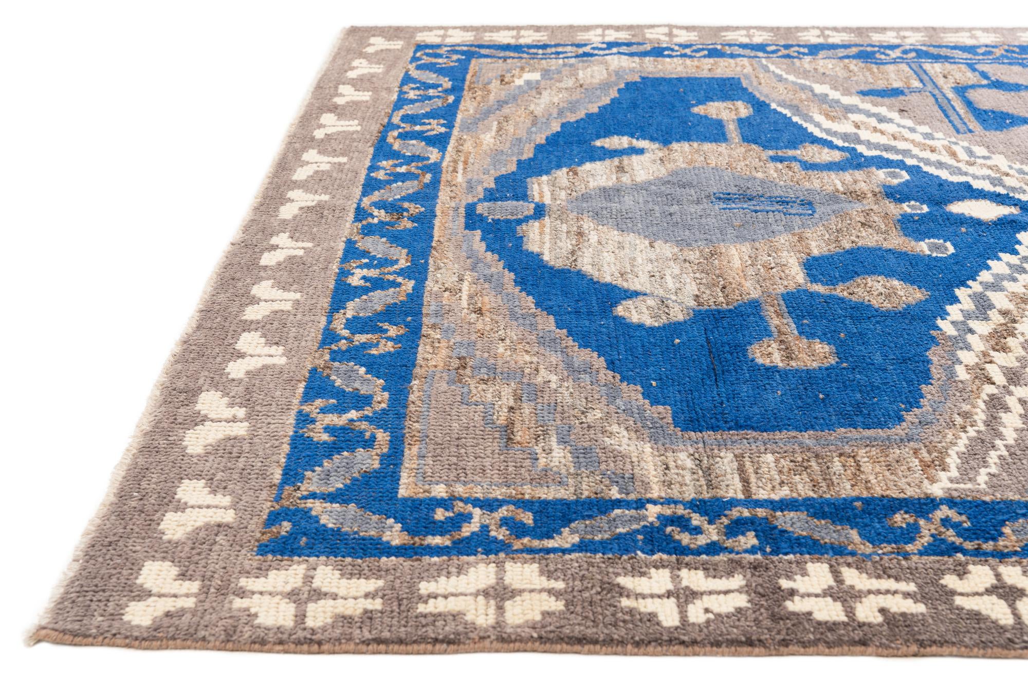 8' 3 x 10' 2 Hand Knotted Moroccan Wool Rug