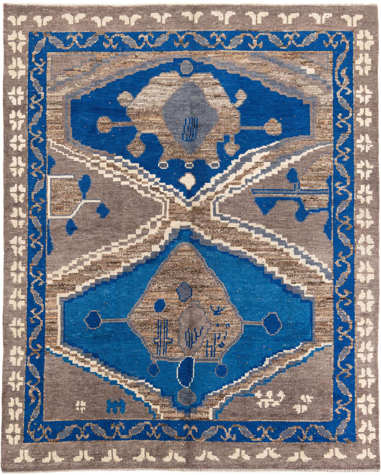 8' 3 x 10' 2 Hand Knotted Moroccan Wool Rug
