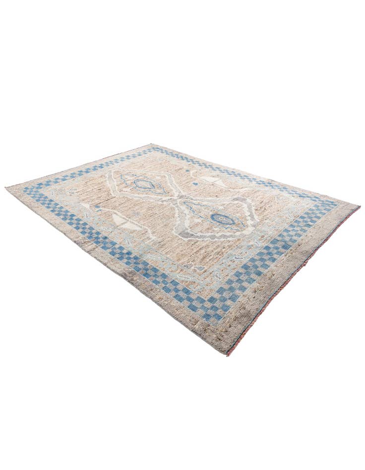 Detail image of 7' 5 x 10' 2 Hand Knotted Moroccan Wool Rug