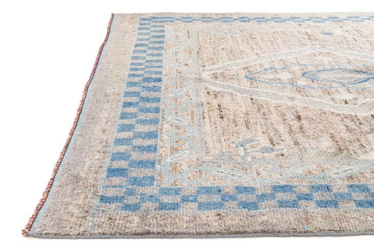 Detail image of 7' 5 x 10' 2 Hand Knotted Moroccan Wool Rug