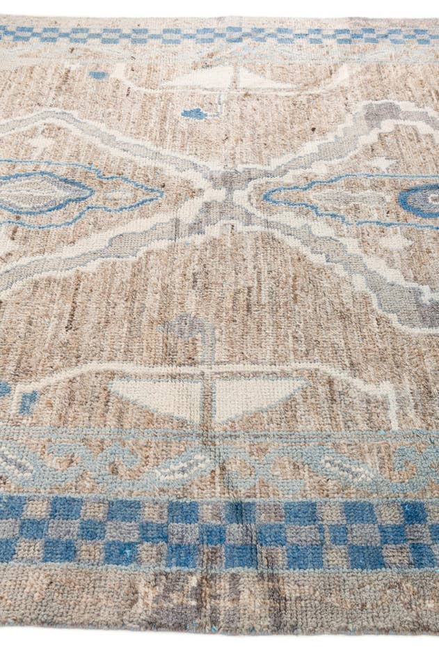Detail image of 7' 5 x 10' 2 Hand Knotted Moroccan Wool Rug