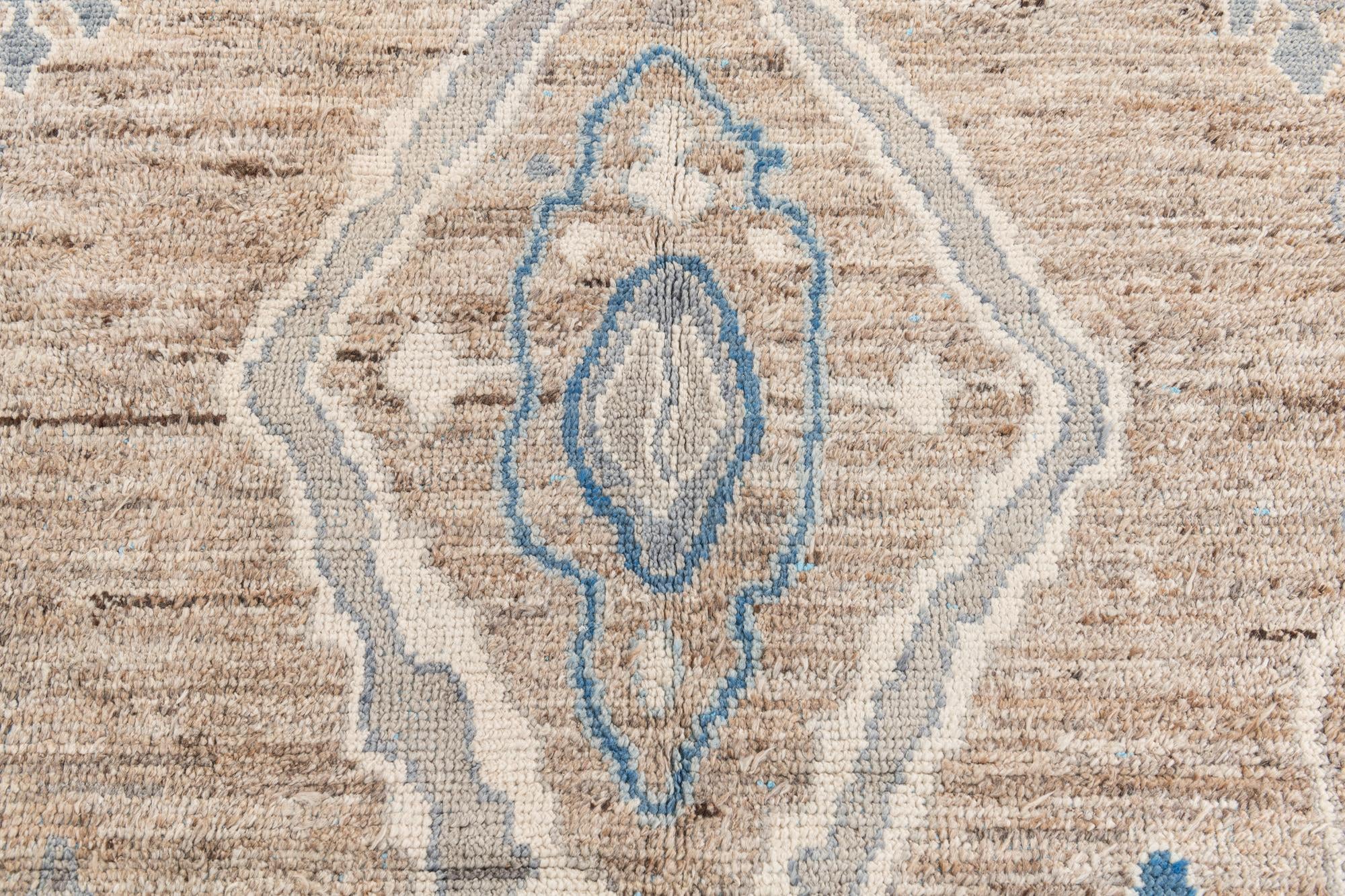 7' 5 x 10' 2 Hand Knotted Moroccan Wool Rug