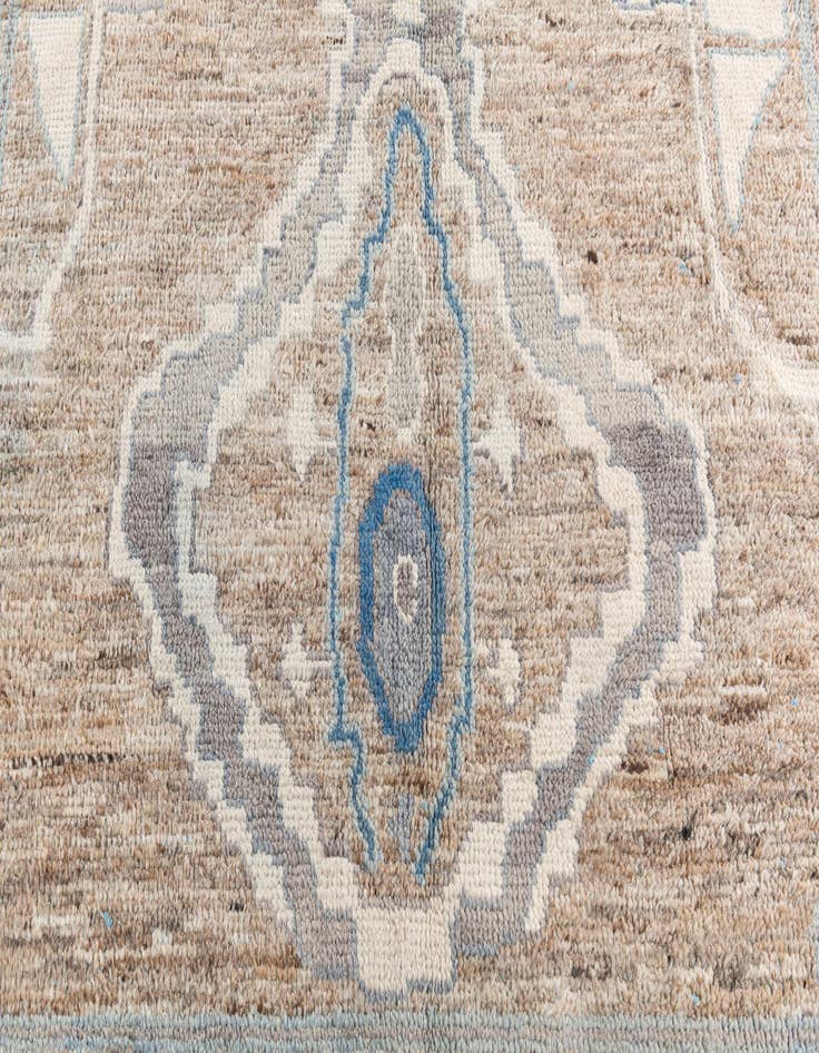 Detail image of 7' 5 x 10' 2  Hand Knotted Moroccan Wool Rug