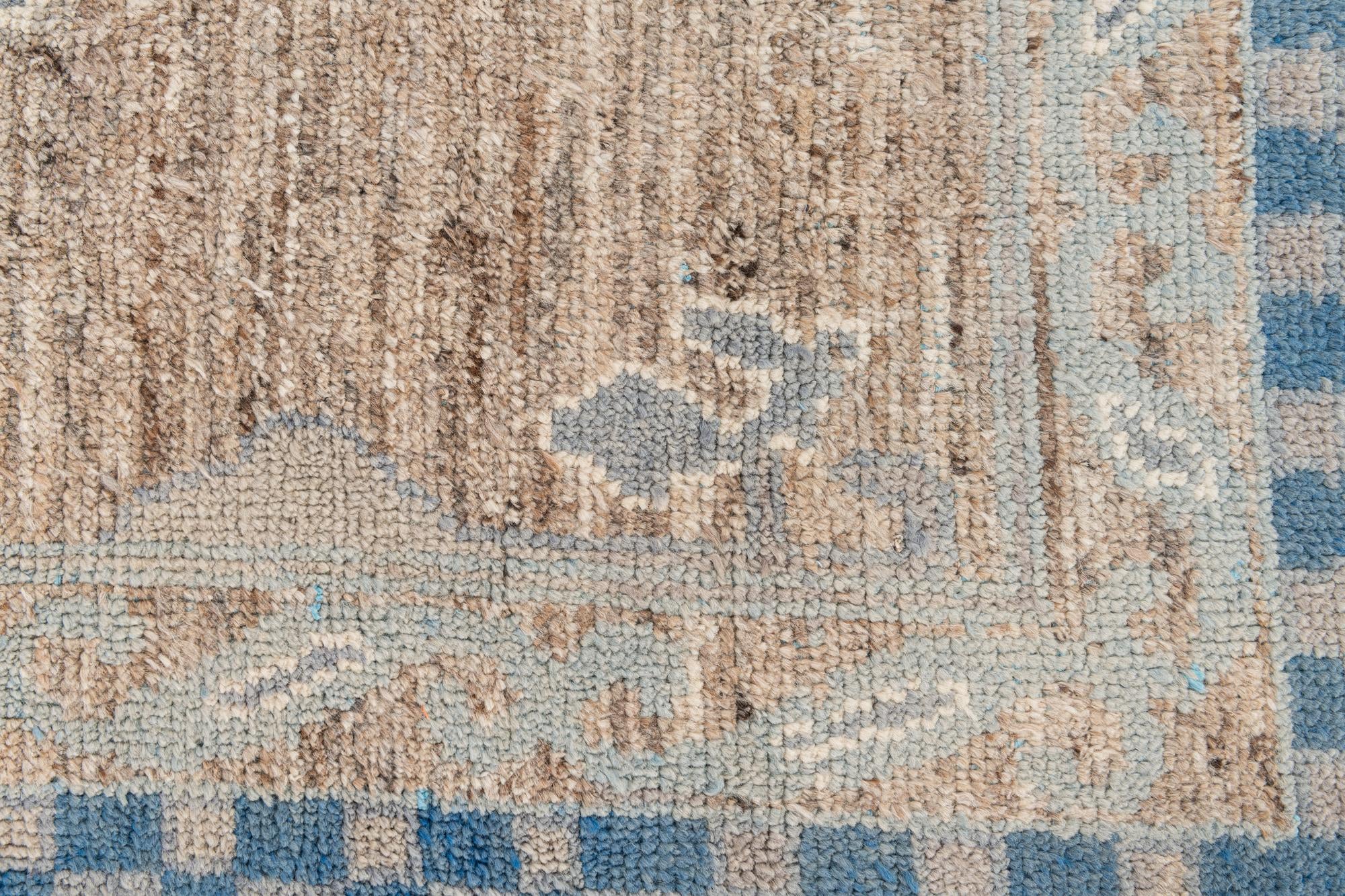 7' 5 x 10' 2 Hand Knotted Moroccan Wool Rug