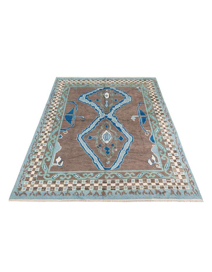 7' 10 x 10' 3 Hand Knotted Moroccan Wool Rug