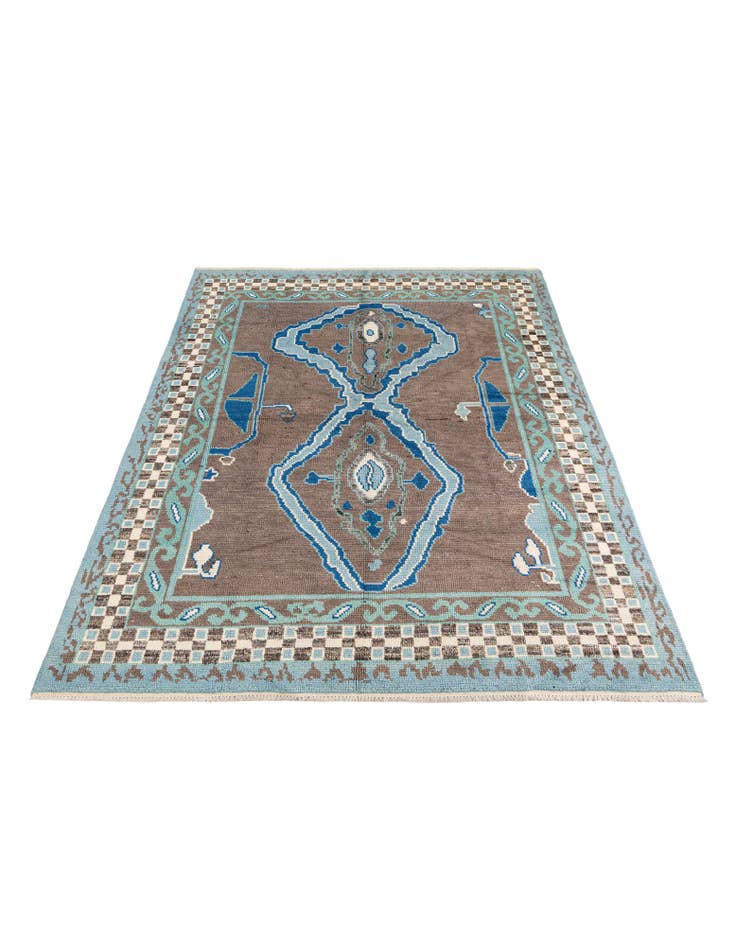 Detail image of 7' 10 x 10' 3 Hand Knotted Moroccan Wool Rug