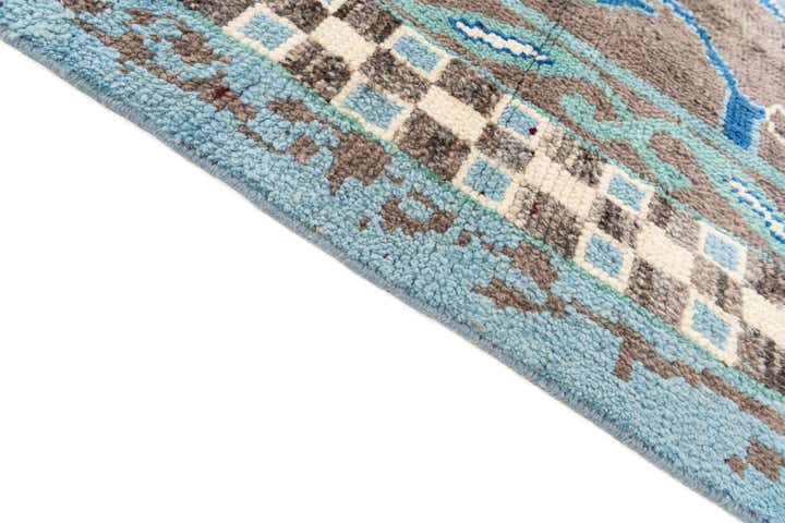 7' 10 x 10' 3 Hand Knotted Moroccan Wool Rug