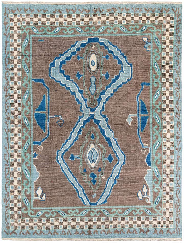 7' 10 x 10' 3 Hand Knotted Moroccan Wool Rug