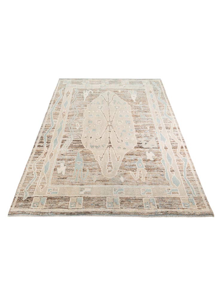 Detail image of 8' 5 x 12' Hand Knotted Moroccan Wool Rug