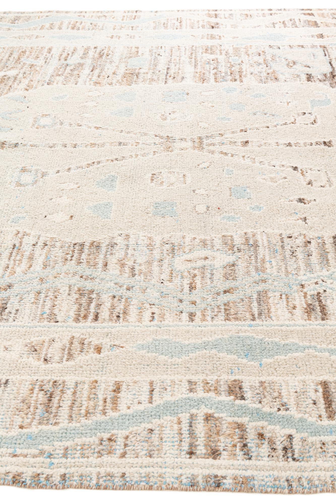 8' 5 x 12' Hand Knotted Moroccan Wool Rug