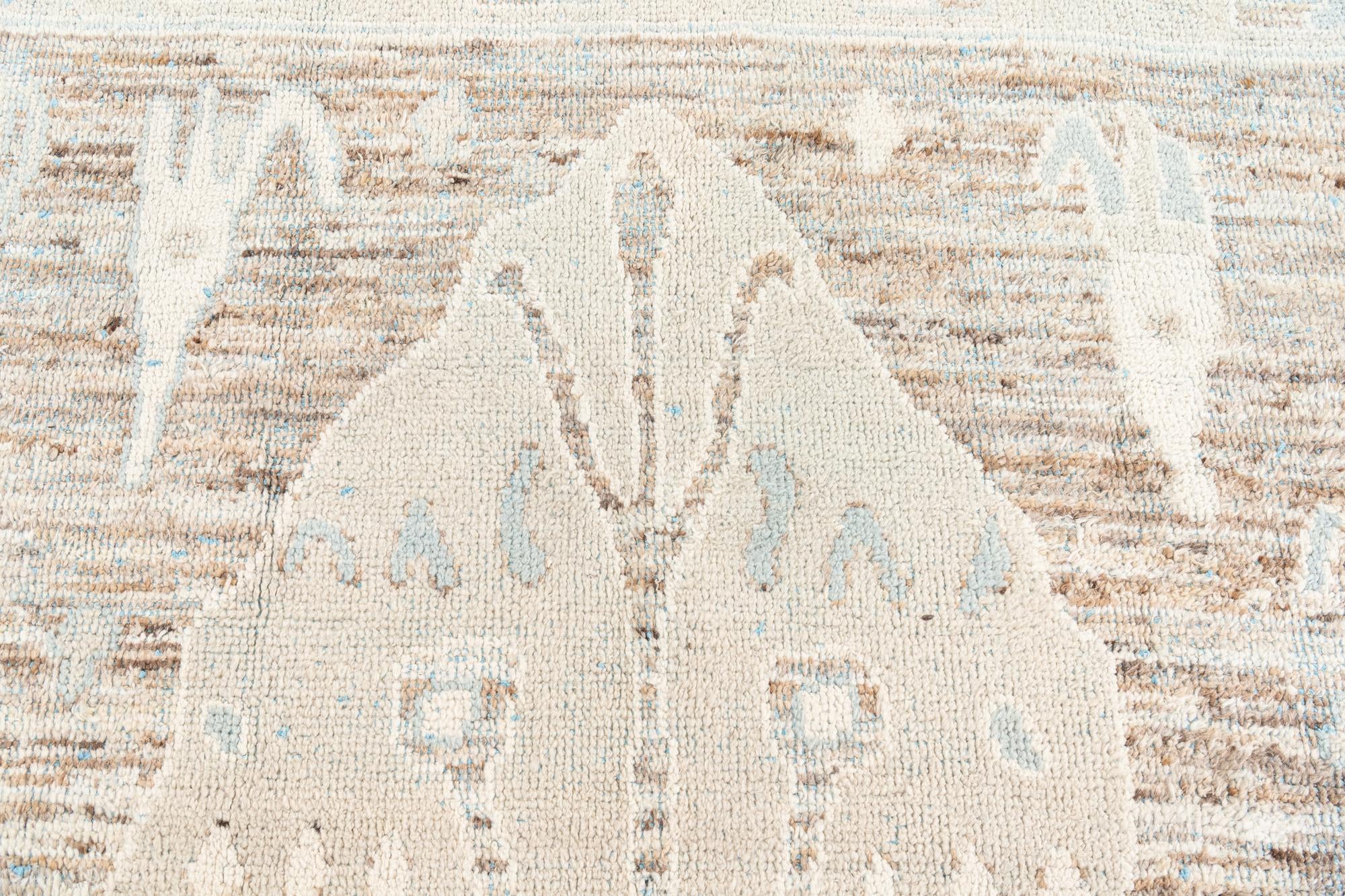 8' 5 x 12' Hand Knotted Moroccan Wool Rug
