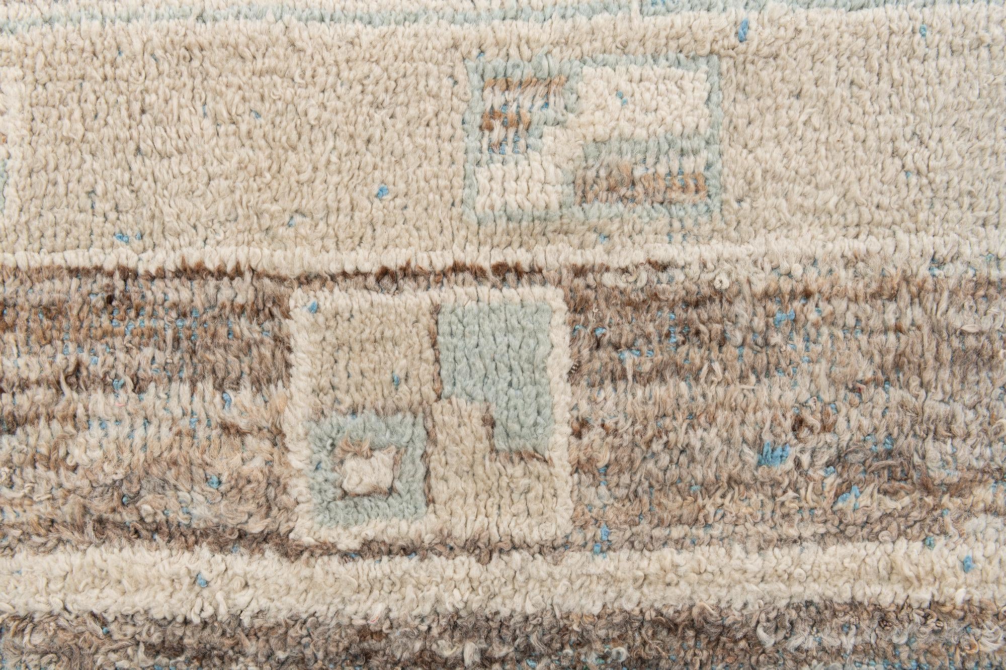8' 5 x 12' Hand Knotted Moroccan Wool Rug