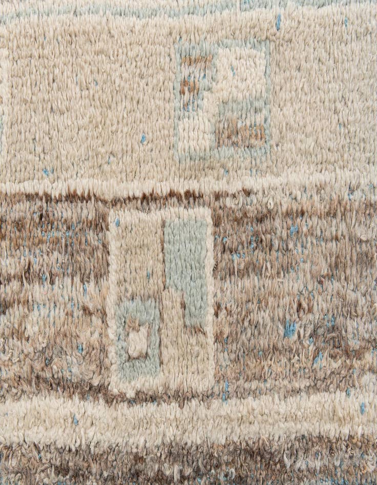 Detail image of 8' 5 x 12'  Hand Knotted Moroccan Wool Rug