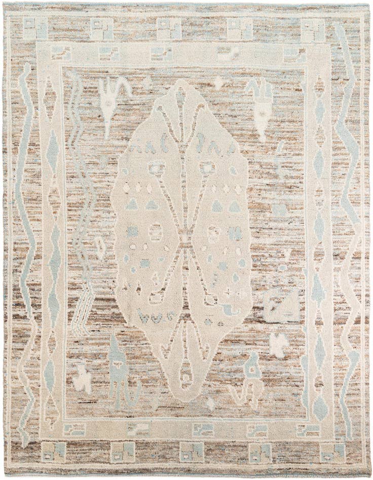 Detail image of 8' 5 x 12' Hand Knotted Moroccan Wool Rug