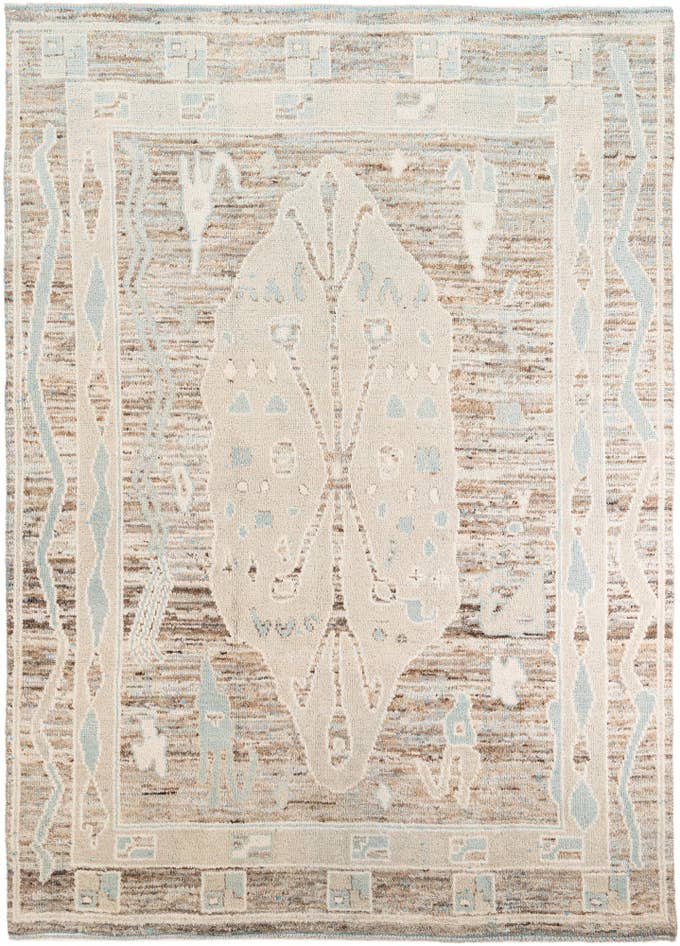 Detail image of 8' 5 x 12' Hand Knotted Moroccan Wool Rug