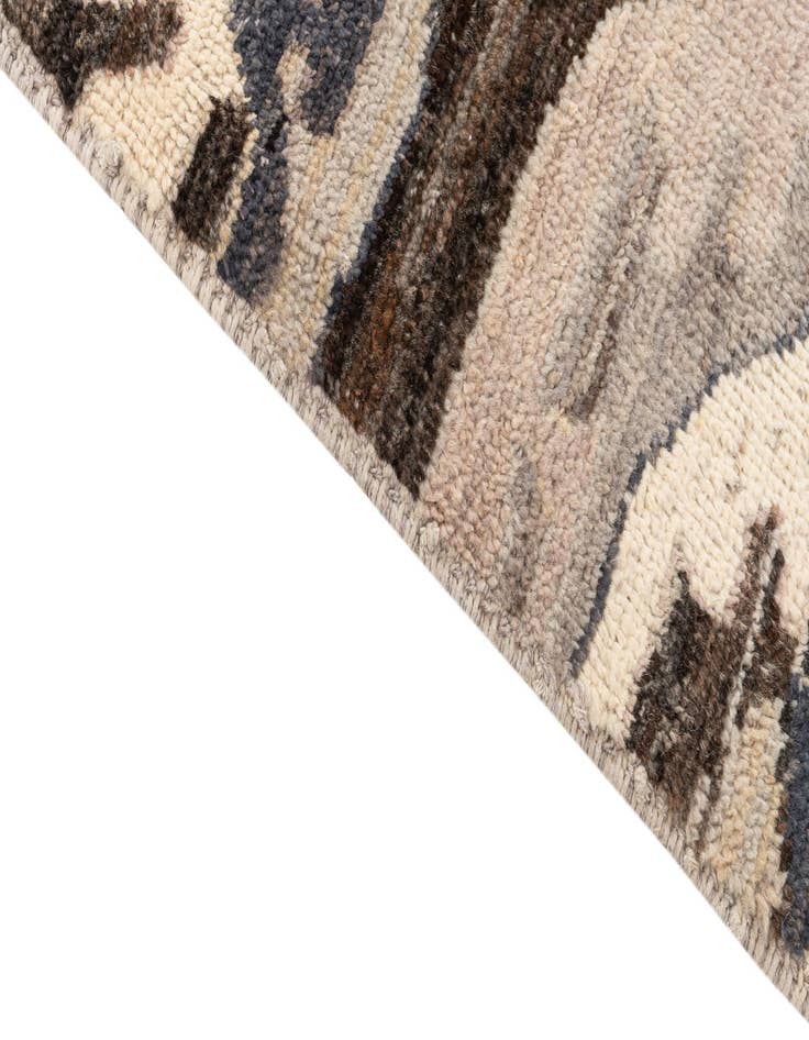 Detail image of 9' 1 x 11' 10 Hand Knotted Moroccan Wool Rug