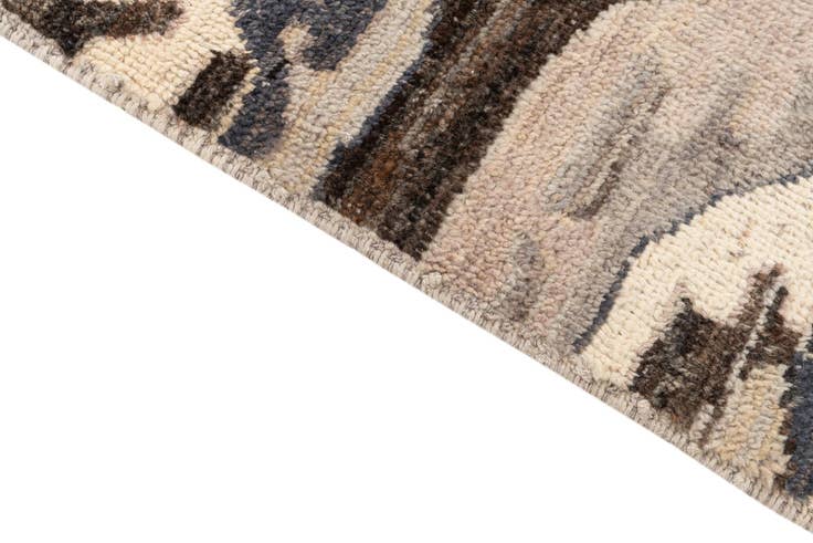 Detail image of 9' 1 x 11' 10 Hand Knotted Moroccan Wool Rug
