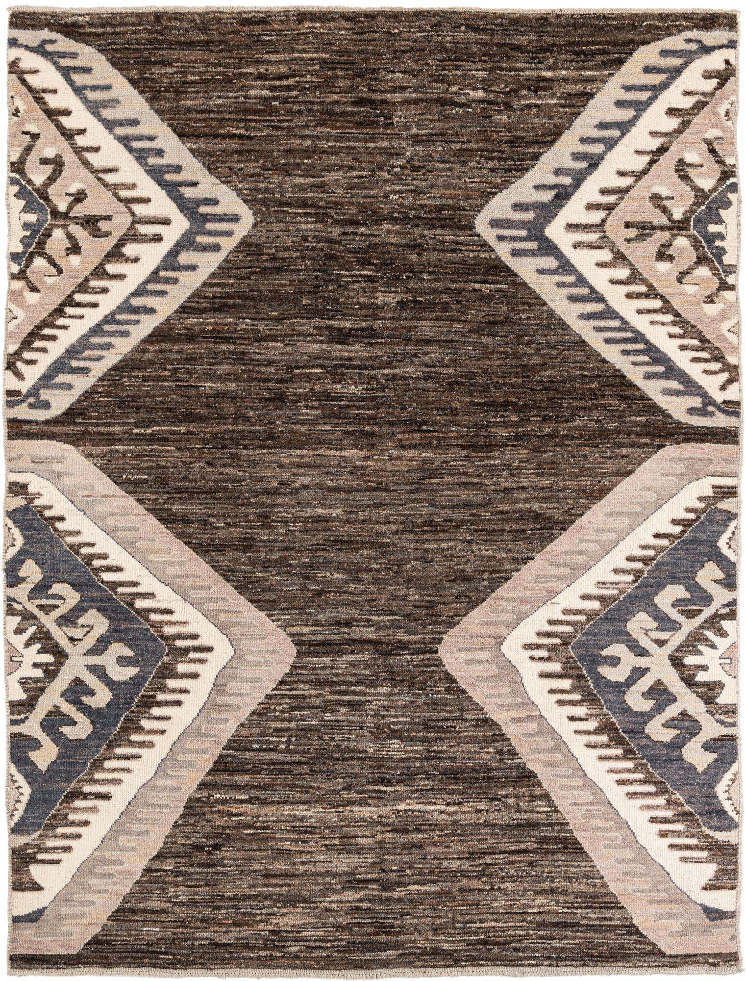 9' 1 x 11' 10 Hand Knotted Moroccan Wool Rug