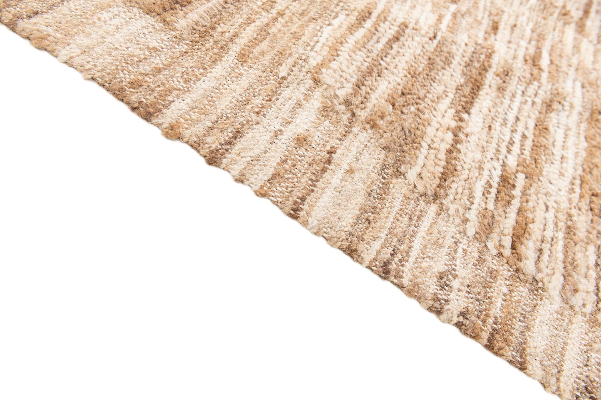 9' 7 x 12' 1 Hand Knotted Moroccan Wool Rug