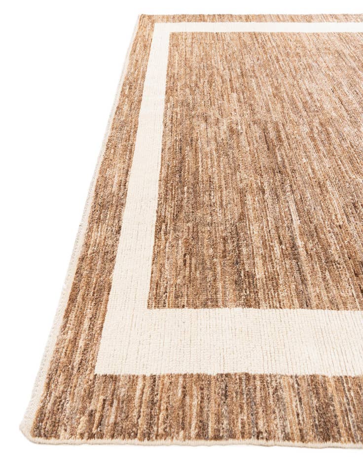 Detail image of 8' x 10'  Hand Knotted Moroccan Wool Rug