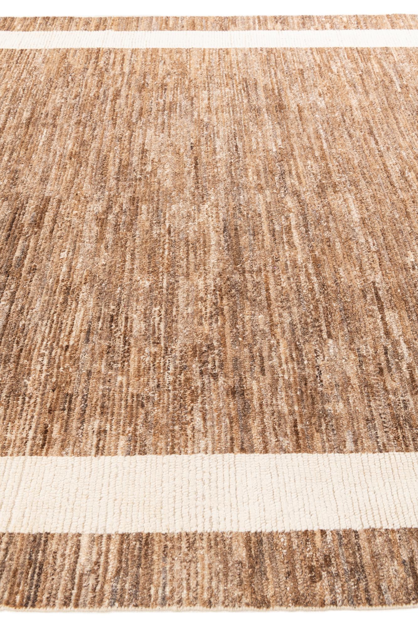 8' x 10' Hand Knotted Moroccan Wool Rug