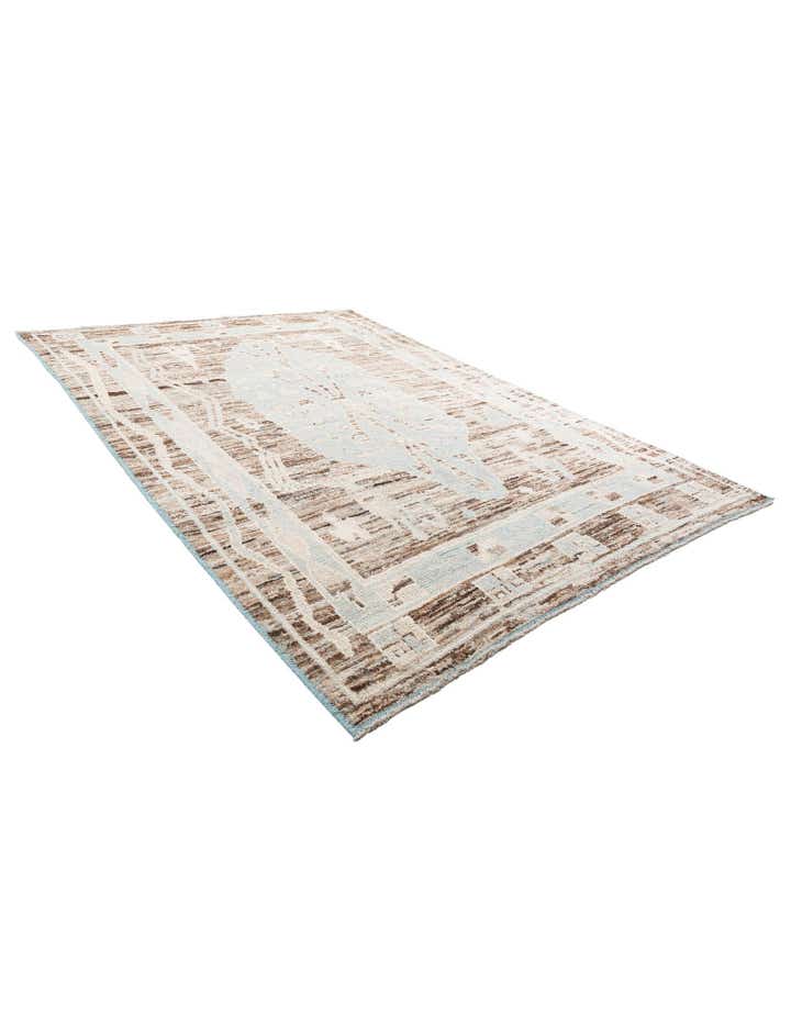 8' 7 x 12' 4 Hand Knotted Moroccan Wool Rug