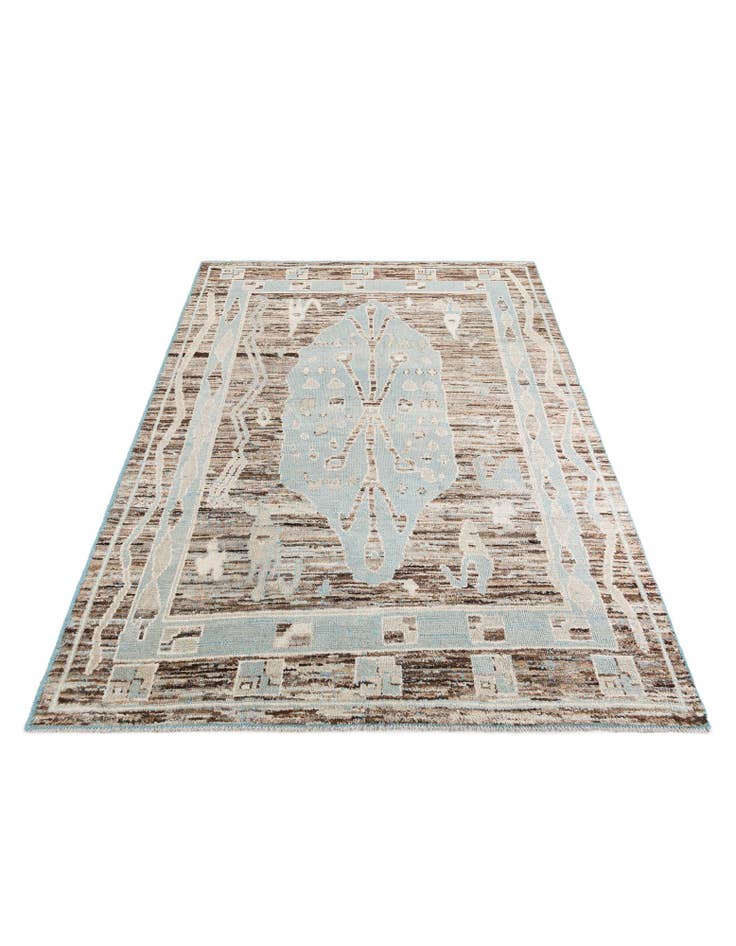 Detail image of 8' 7 x 12' 4 Hand Knotted Moroccan Wool Rug