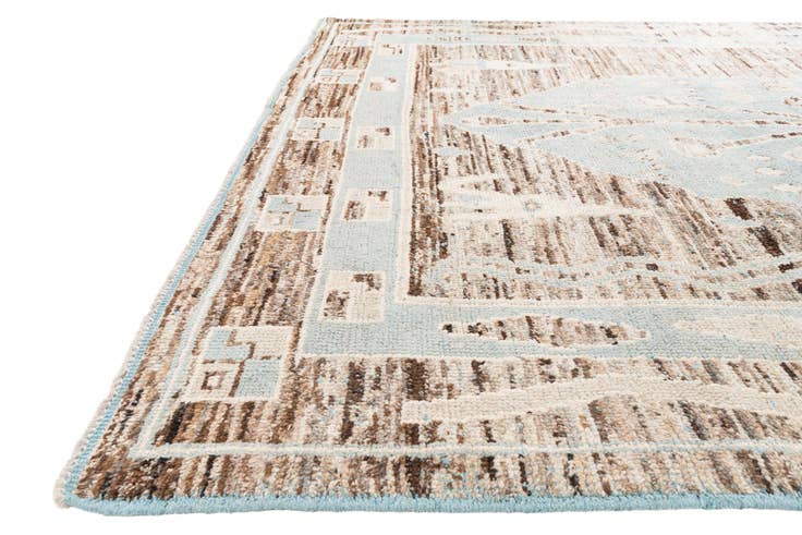 Detail image of 8' 7 x 12' 4 Hand Knotted Moroccan Wool Rug