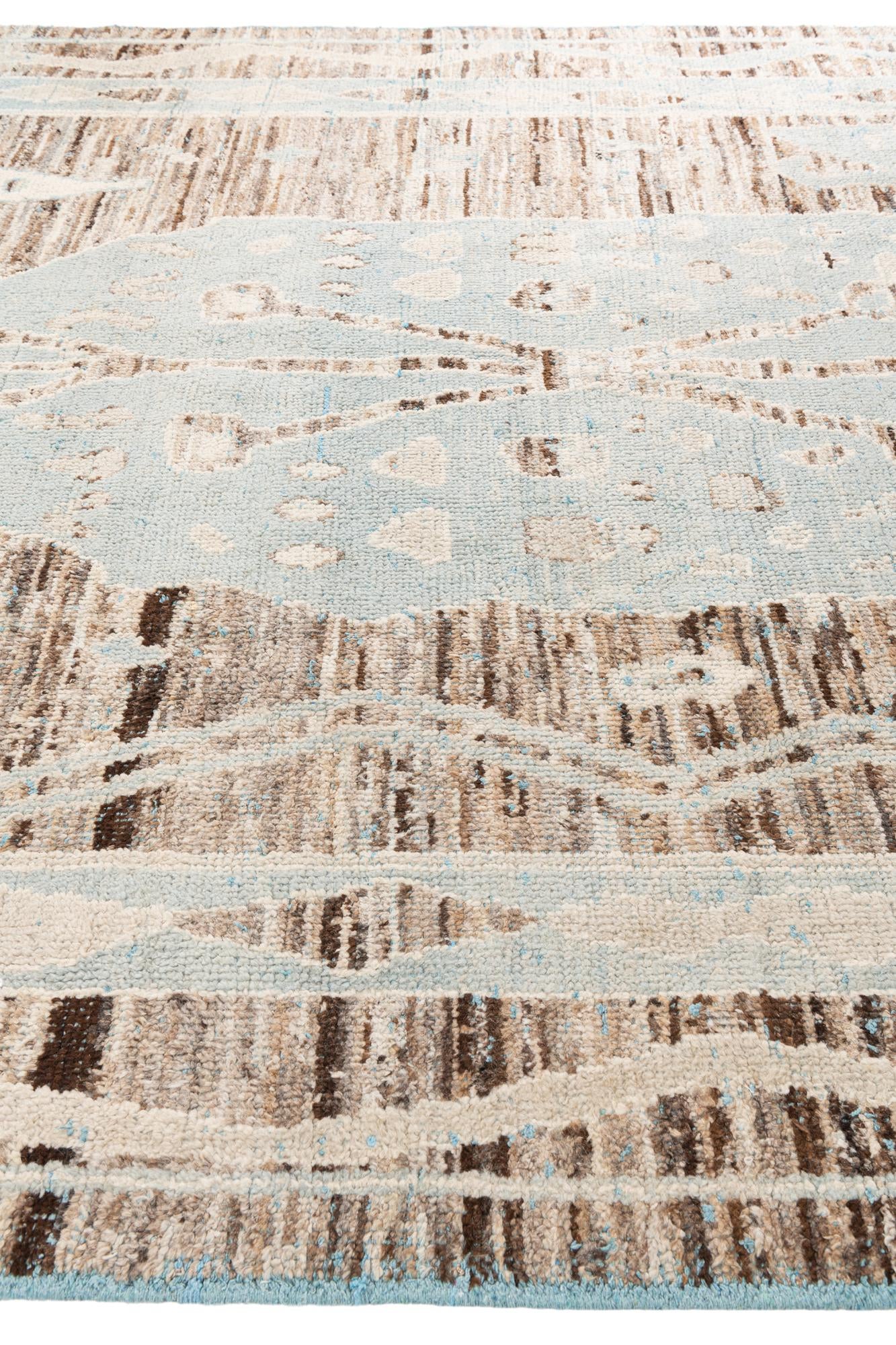 8' 7 x 12' 4 Hand Knotted Moroccan Wool Rug