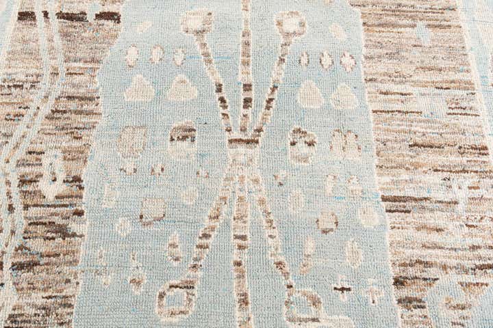 8' 7 x 12' 4 Hand Knotted Moroccan Wool Rug