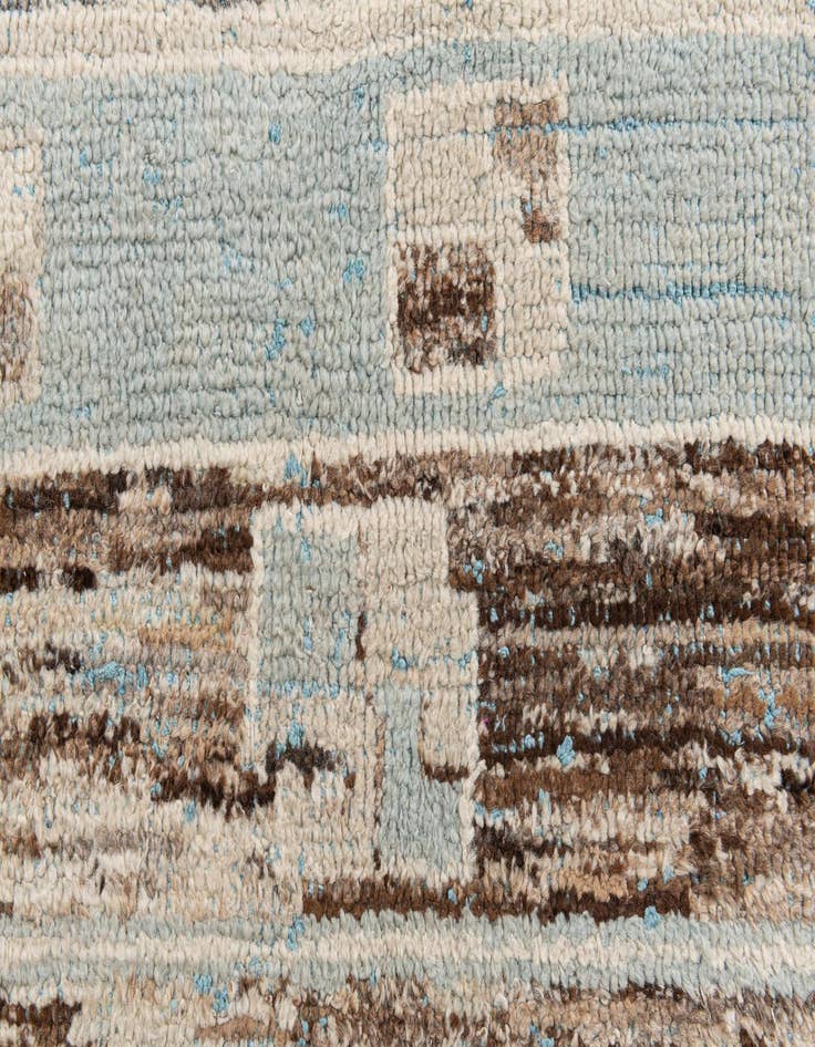 Detail image of 8' 7 x 12' 4  Hand Knotted Moroccan Wool Rug