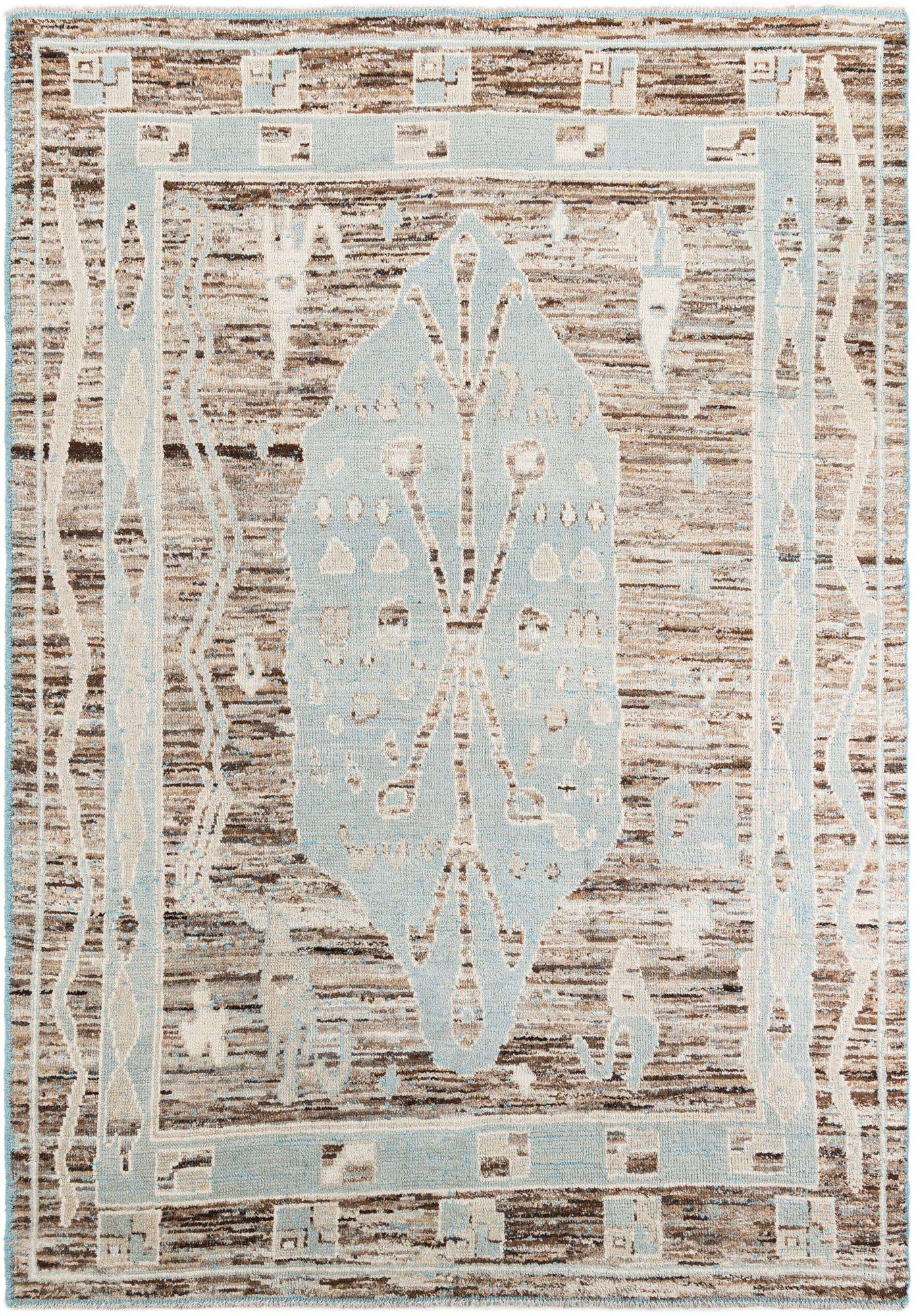 8' 7 x 12' 4 Hand Knotted Moroccan Wool Rug