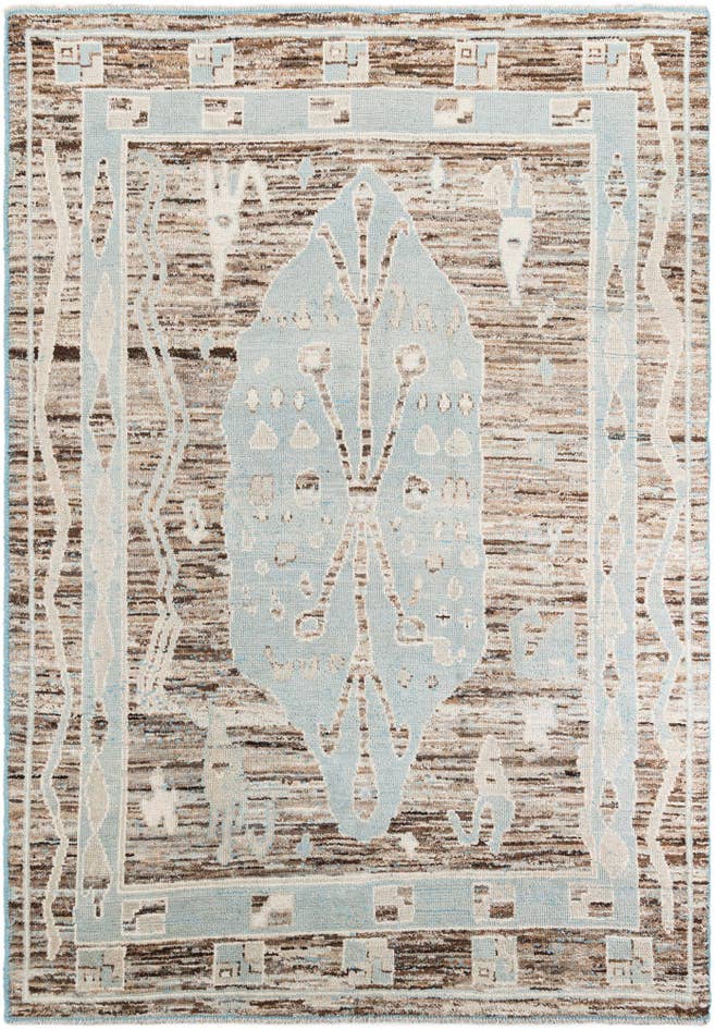 Detail image of 8' 7 x 12' 4 Hand Knotted Moroccan Wool Rug