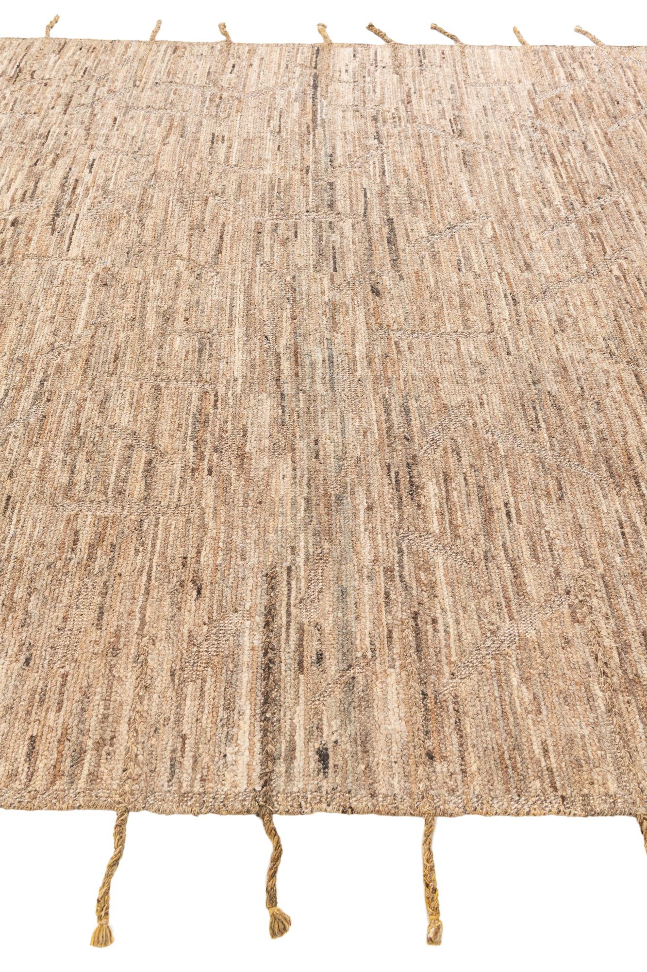 8' 3 x 9' 10 Hand Knotted Moroccan Wool Rug