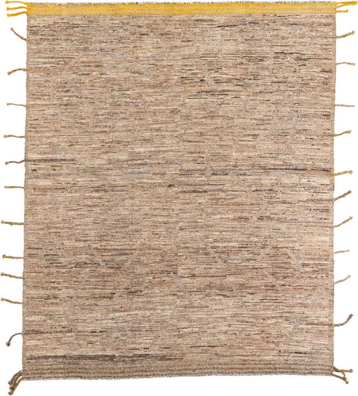 8' 3 x 9' 10 Hand Knotted Moroccan Wool Rug