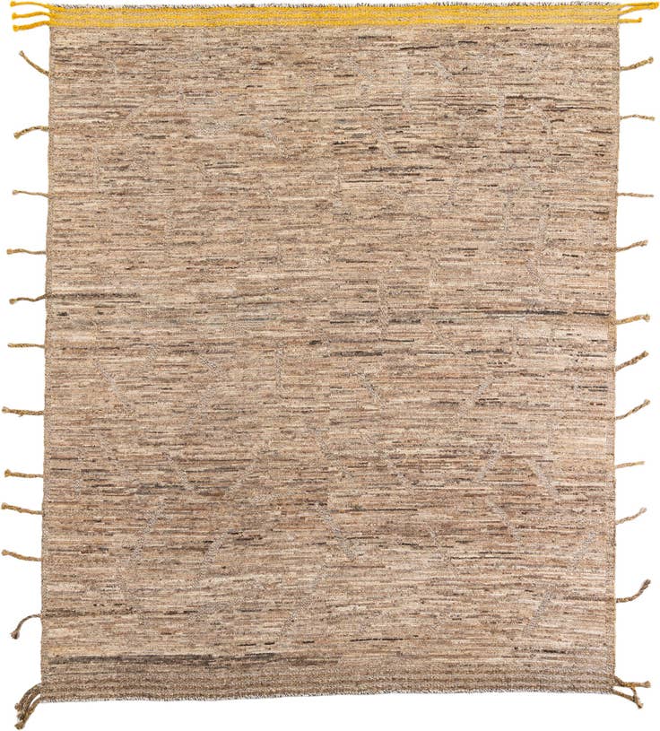 Detail image of 8' 3 x 9' 10 Hand Knotted Moroccan Wool Rug