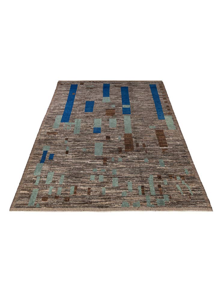 Detail image of 9' 3 x 12' 3 Hand Knotted Moroccan Wool Rug