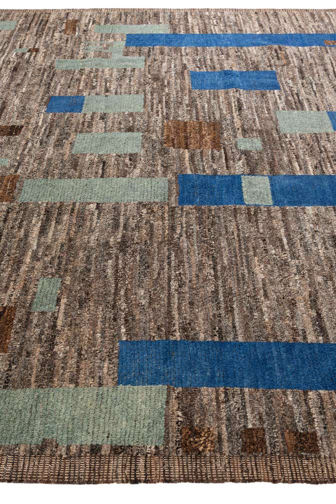 9' 3 x 12' 3 Hand Knotted Moroccan Wool Rug