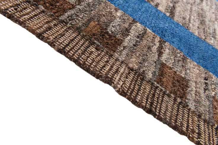 Detail image of 9' 3 x 12' 3 Hand Knotted Moroccan Wool Rug