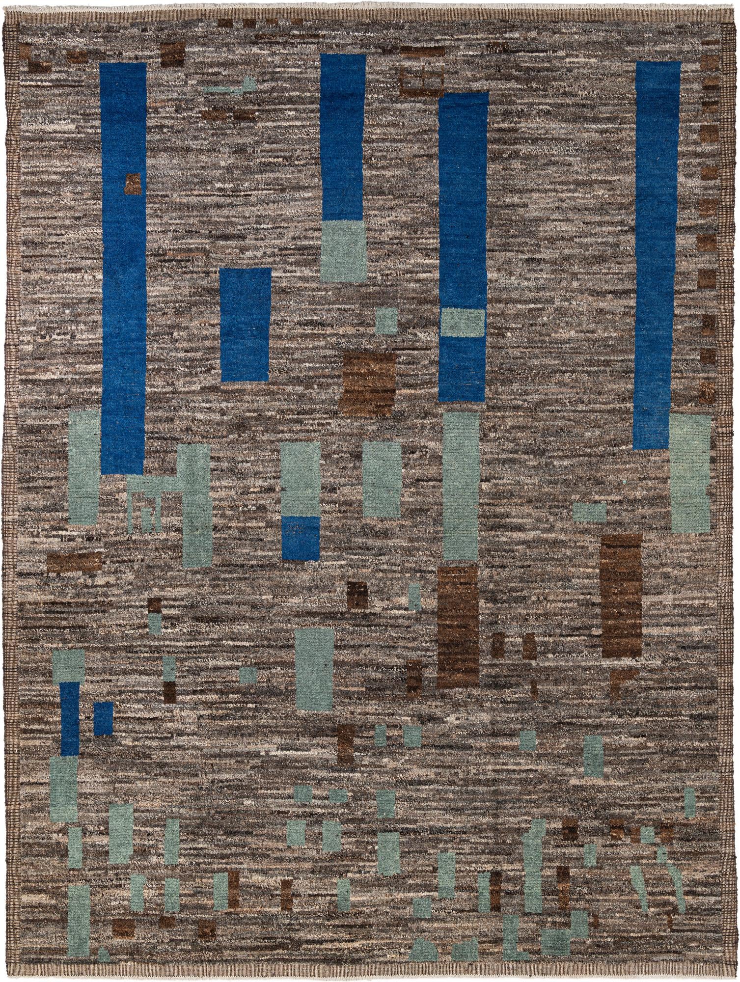 9' 3 x 12' 3 Hand Knotted Moroccan Wool Rug