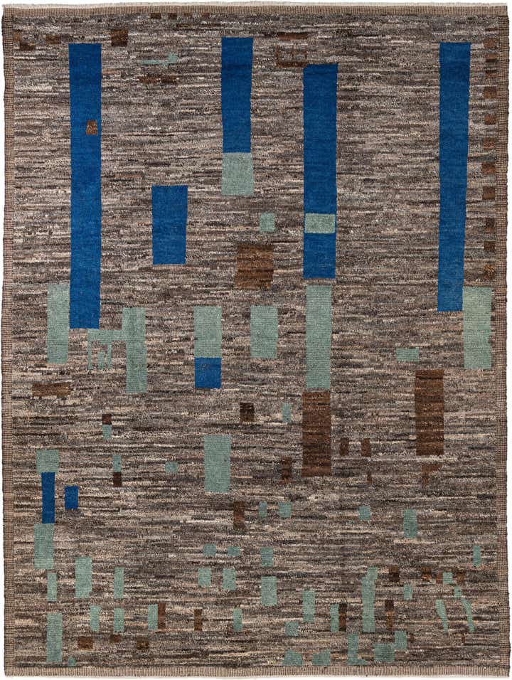 9' 3 x 12' 3 Hand Knotted Moroccan Wool Rug
