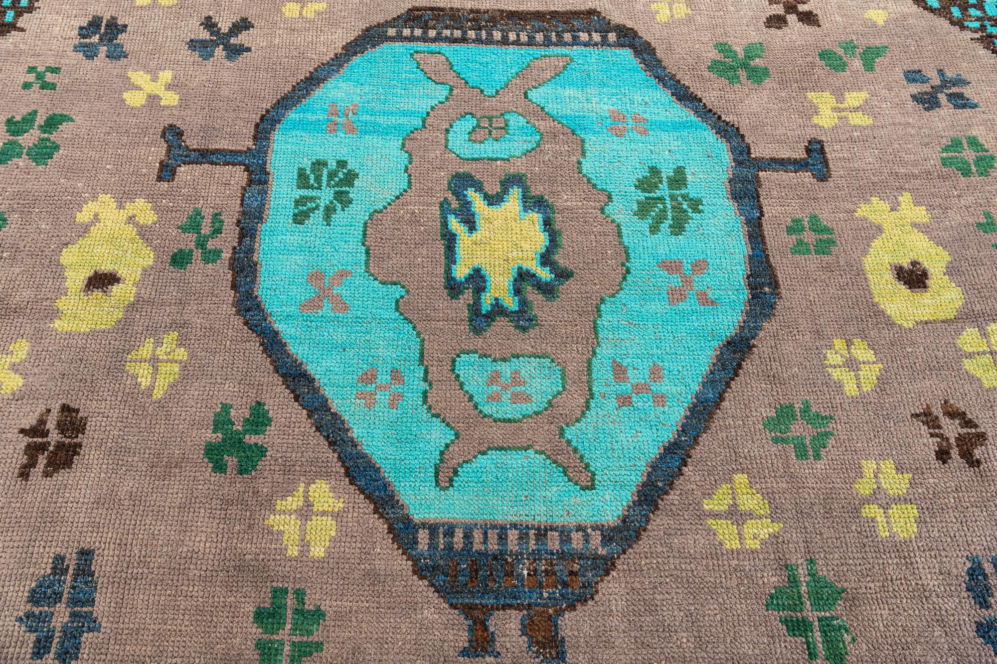 9' 9 x 12' Hand Knotted Moroccan Wool Rug