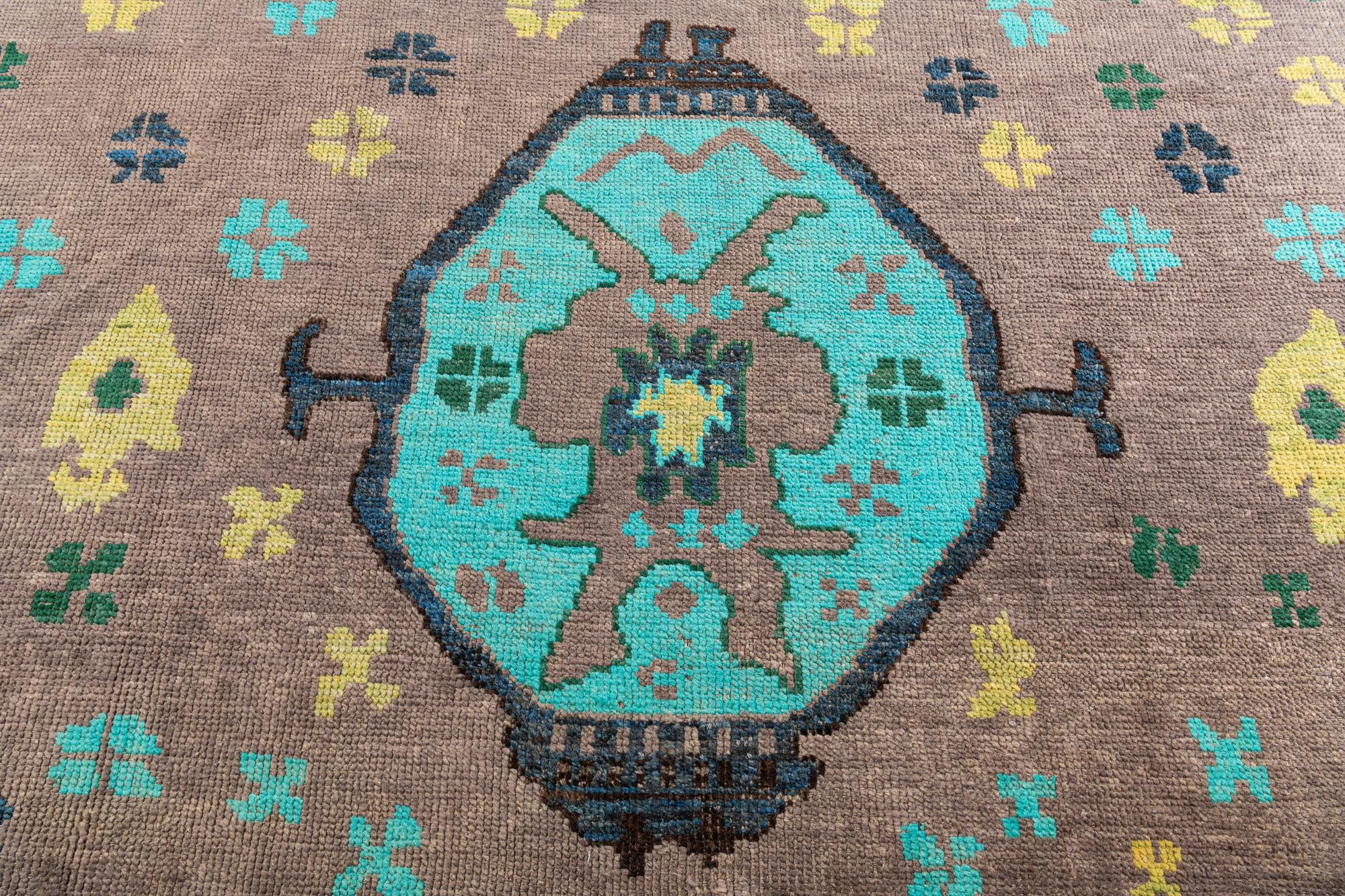 9' 9 x 12' Hand Knotted Moroccan Wool Rug