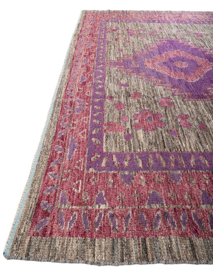 Detail image of 9' 5 x 14' 2 Hand Knotted Moroccan Wool Rug