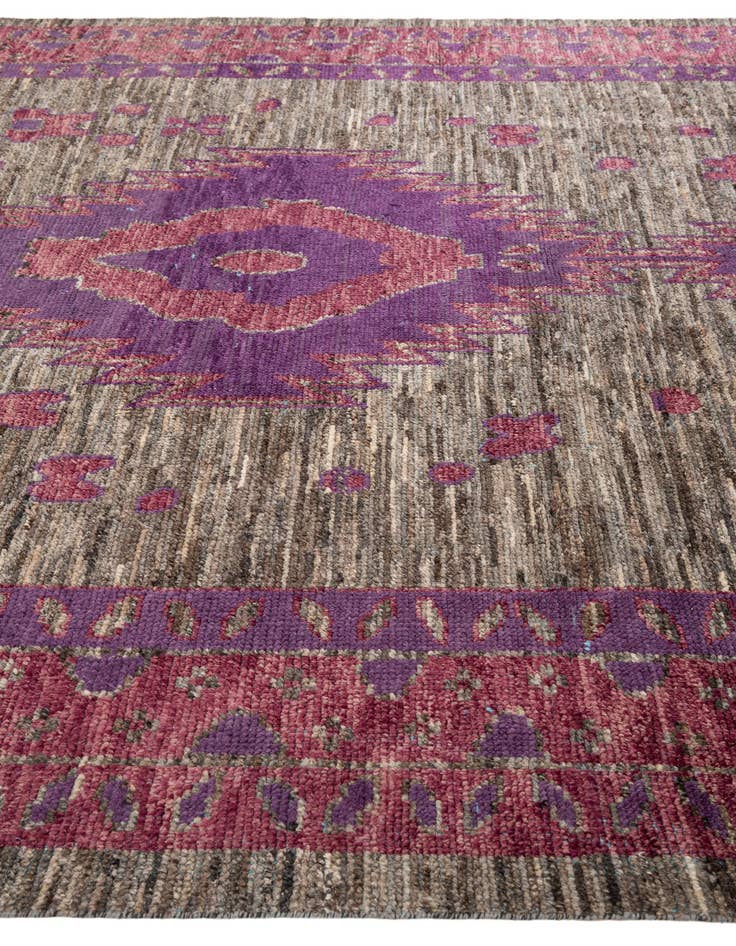 Detail image of 9' 5 x 14' 2 Hand Knotted Moroccan Wool Rug