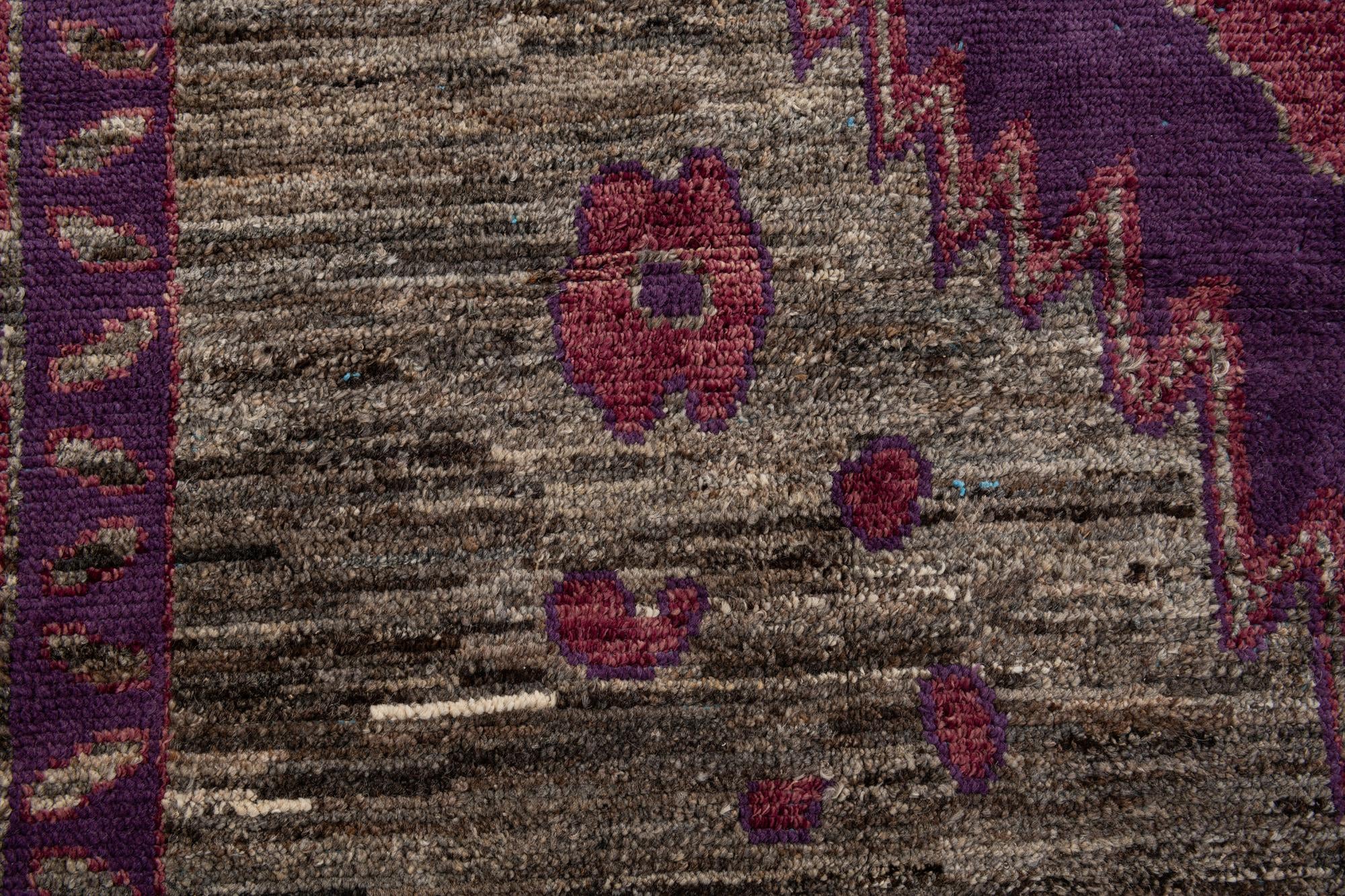9' 5 x 14' 2 Hand Knotted Moroccan Wool Rug